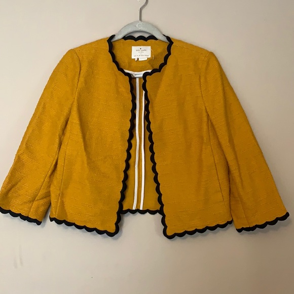 ♠︎ kate spade yellow/black suit jacket | US4